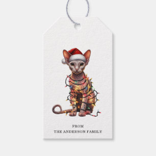Cornish Rex Cat Gift Tags