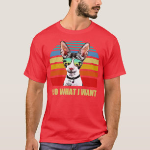 Cornish Rex Cat I do what I want Funny Cat Lover T-Shirt