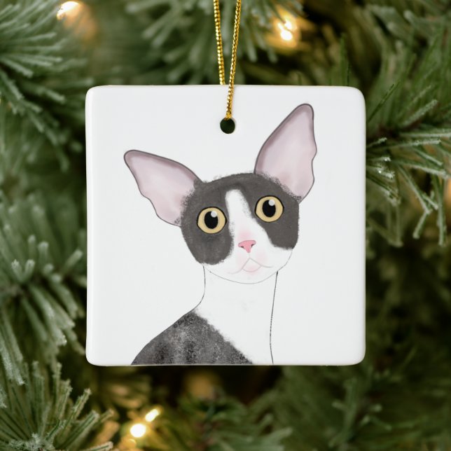 Cornish Rex Ornament (Tree)