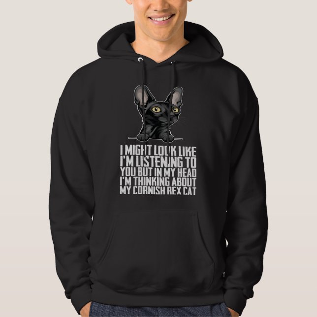 Cornish Rexs  Cornish Rex cat  Cornish Rex mom Hoodie (Front)