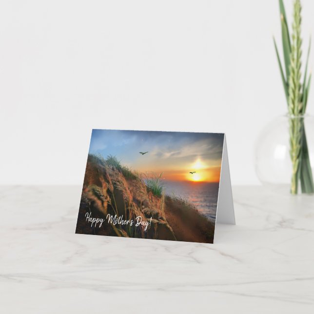 Cornish sunset Mother’s Day Card (Front)