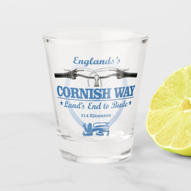 Cornish Way (H2) Shot Glass (Front)