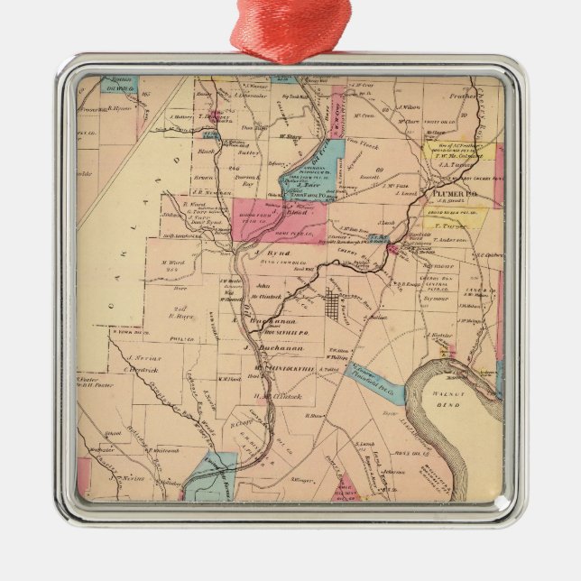 Cornplanter Township Metal Tree Decoration (Front)