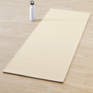 Cornsilk Solid Colour Yoga Mat