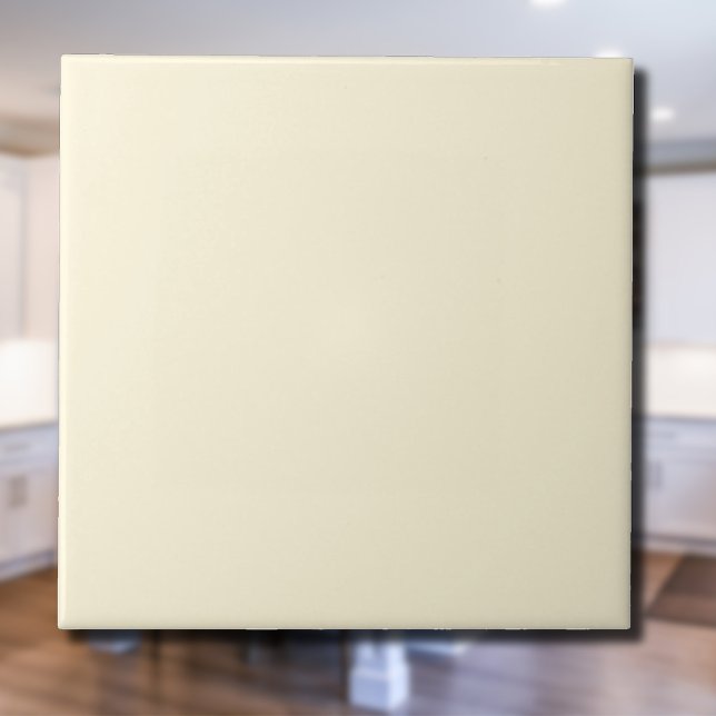Cornsilk Yellow Solid Colour | Classic Elegant Ceramic Tile (Creator Uploaded)