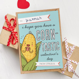 Corntastic Classroom Valentines Day Card