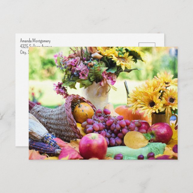 Cornucopia Autumn Harvest Chef's Table Postcard (Front/Back)