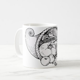 cornucopia coffee mug