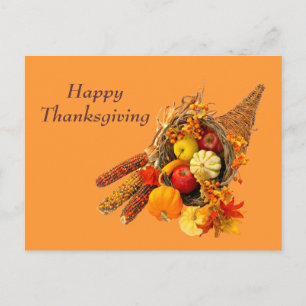 Cornucopia Holiday Postcard