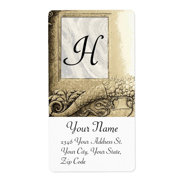 CORNUCOPIA  MONOGRAM , black and white grey (Front)