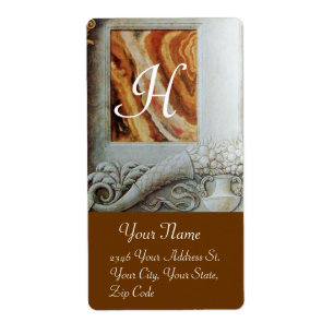 CORNUCOPIA  MONOGRAM , black and white grey brown