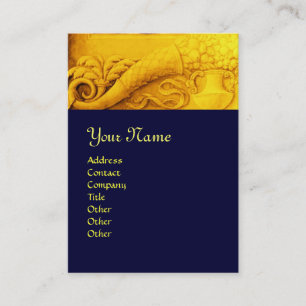 CORNUCOPIA MONOGRAM , bright gold yellow Business Card