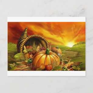cornucopia postcard