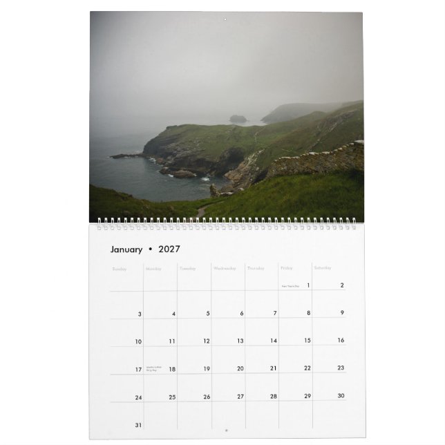 Cornwall 2009 Calendar (Jan 2027)