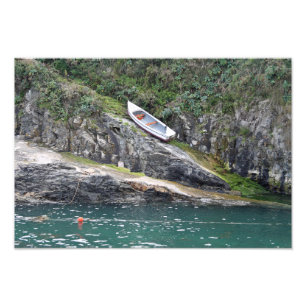 Cornwall boat photo print
