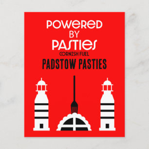 Cornwall Cornish Pasties English Food Flyer