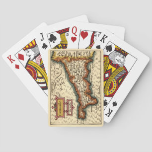Cornwall, Cornwaile County England Antiquarian Map Playing Cards