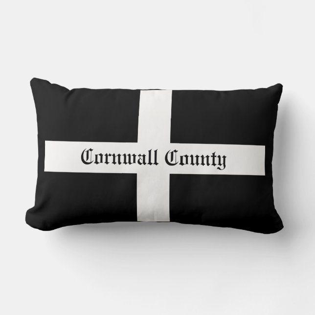 Cornwall County Flag Lumbar Cushion (Front)