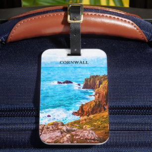 Cornwall England UK Coastal Scenery Luggage Tag
