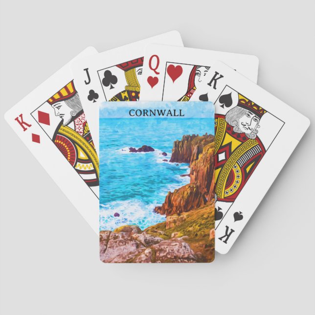 Cornwall England UK Coastal Scenery Playing Cards (Back)