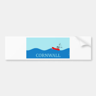 Cornwall fishing boat bumper sticker