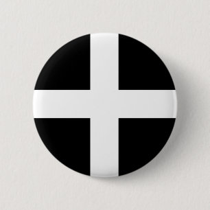 Cornwall Flag 6 Cm Round Badge
