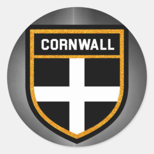 Cornwall Flag Classic Round Sticker