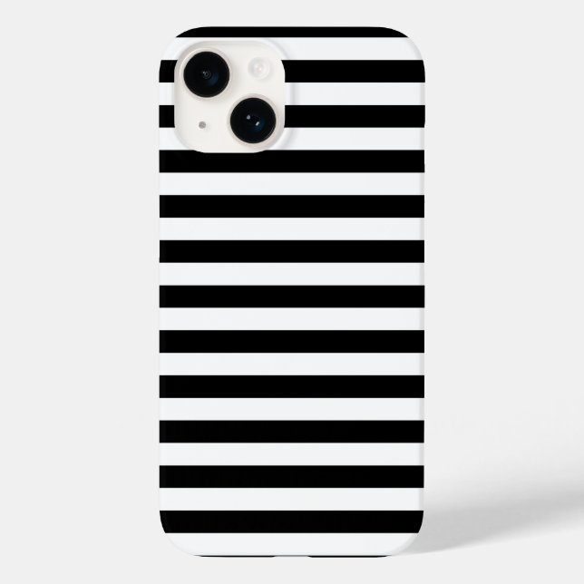 Cornwall flag stripes black white line pattern sym Case-Mate iPhone case (Back)