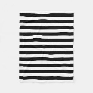 Cornwall flag stripes black white line pattern sym fleece blanket