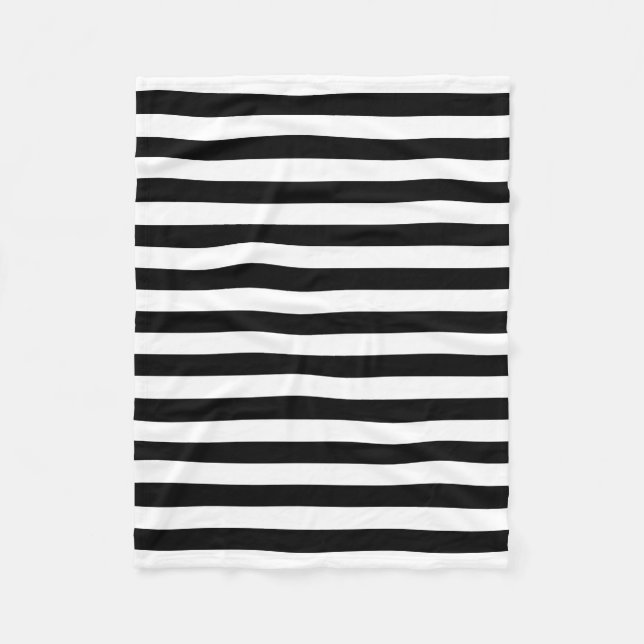 Cornwall flag stripes black white line pattern sym fleece blanket (Front)