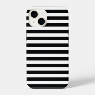 Cornwall flag stripes black white line pattern sym iPhone 14 case