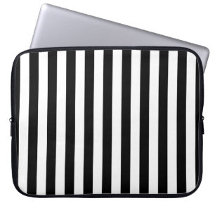 Cornwall flag stripes black white line pattern sym laptop sleeve