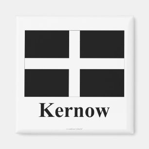 Cornwall Flag with Name in Cornish Magnet