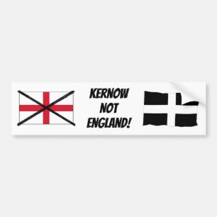 Cornwall not England bumper sticker