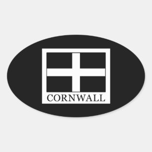 Cornwall Oval Sticker