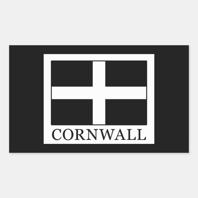 Cornwall Rectangular Sticker (Front)