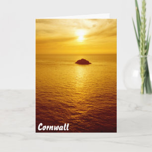 Cornwall sunset card