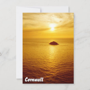 Cornwall sunset Card