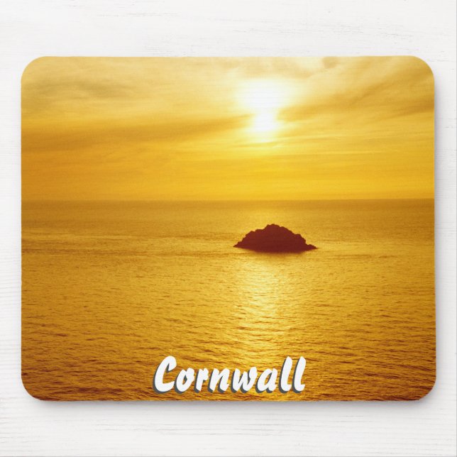 Cornwall sunset mouse pad (Front)