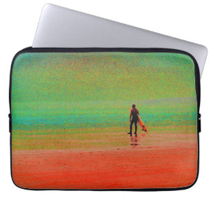 Cornwall surfer laptop sleeve