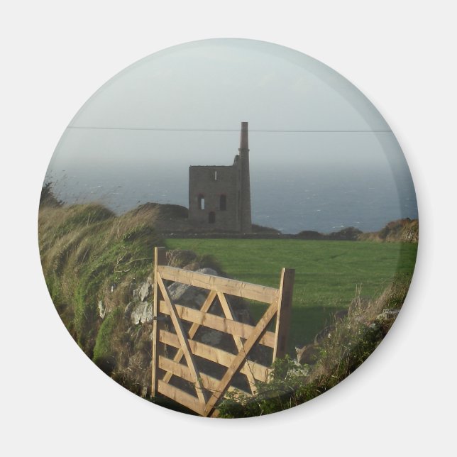 Cornwall tin mine magnet (Front)