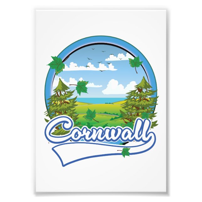 Cornwall Travel logo Photo Print (Front)