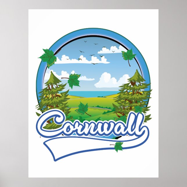Cornwall Travel logo Poster (Front)