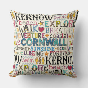 cornwall typography cushion