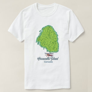 Cornwallis Island, Canada Travel map T-Shirt