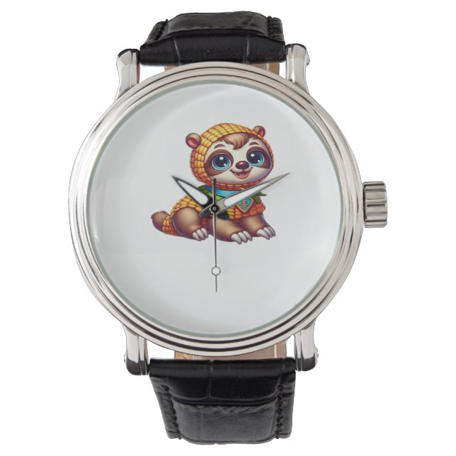 Corny Cuteness Halloween’s Sweetest Sloth Oversize Watch (Front)