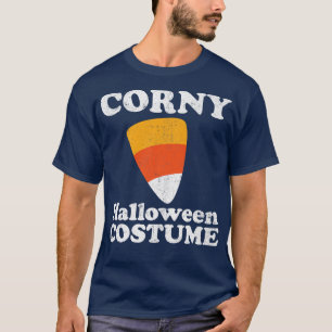 Corny Halloween Costume Funny Candy Corn Retro 80' T-Shirt
