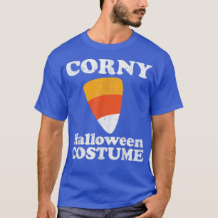 Corny Halloween Costume Funny Candy Corn Retro 80s T-Shirt