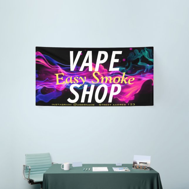 Corolful Smoke Vape Shop Banner (Tradeshow)