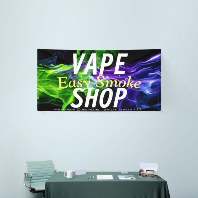 Corolful Smoke Vape Shop Banner (Tradeshow)